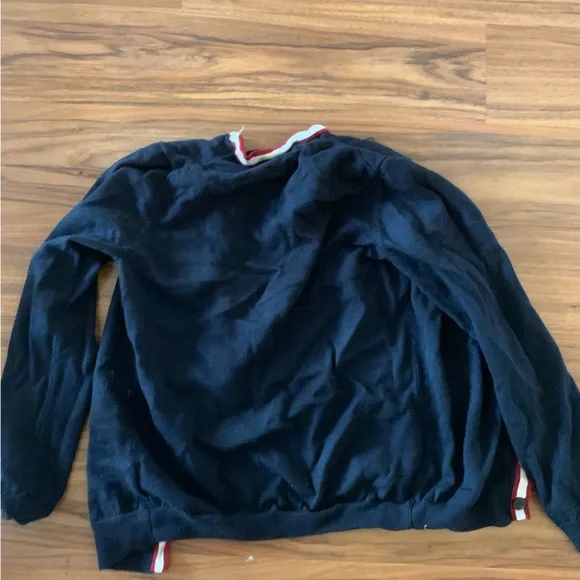 H&M merino wool long sleeve navy blue cardigan - Picture 2 of 2